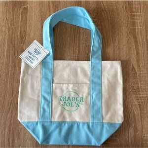 Blue and Cream Tote Bag
